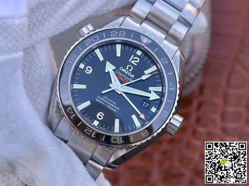 Replica 0me*ga Seamaster Planet Ocean 232.90.44.22.03.001 VS Factory 1:1 Best Edition Swiss ETA8605 Blue Dial