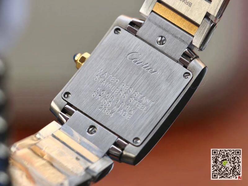 Ca*t1er Replica Tank Francaise Ladies Two Tone W51007Q4 1:1 Best Edition Swiss Quartz