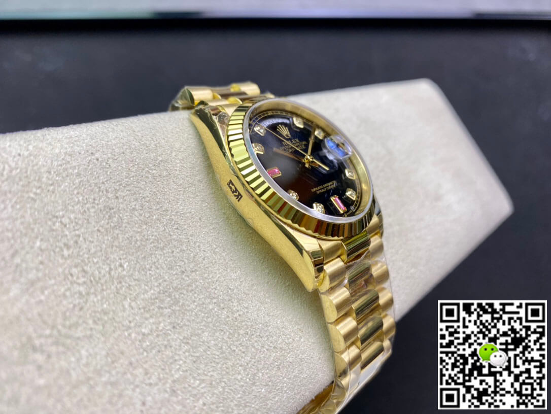 Replica R01ex Day Date 118208 1:1 Best Edition EW Factory Black Dial