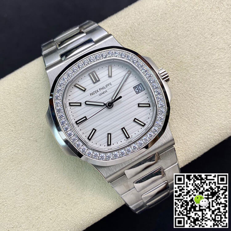 Replica Pat*k Phi1i*pe Nautilus 5713/1G-010 1:1 Best Edition PPF Factory V4 White Dial Swiss ETA324