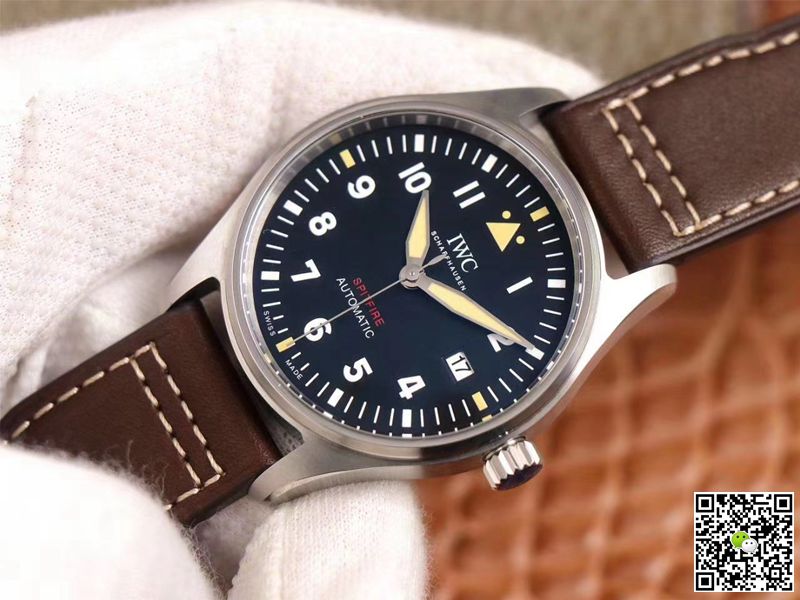 Replica IWC Pilot Spitfire IW326803 1:1 Best Edition MKS Factory Black Dial Swiss ETA9015