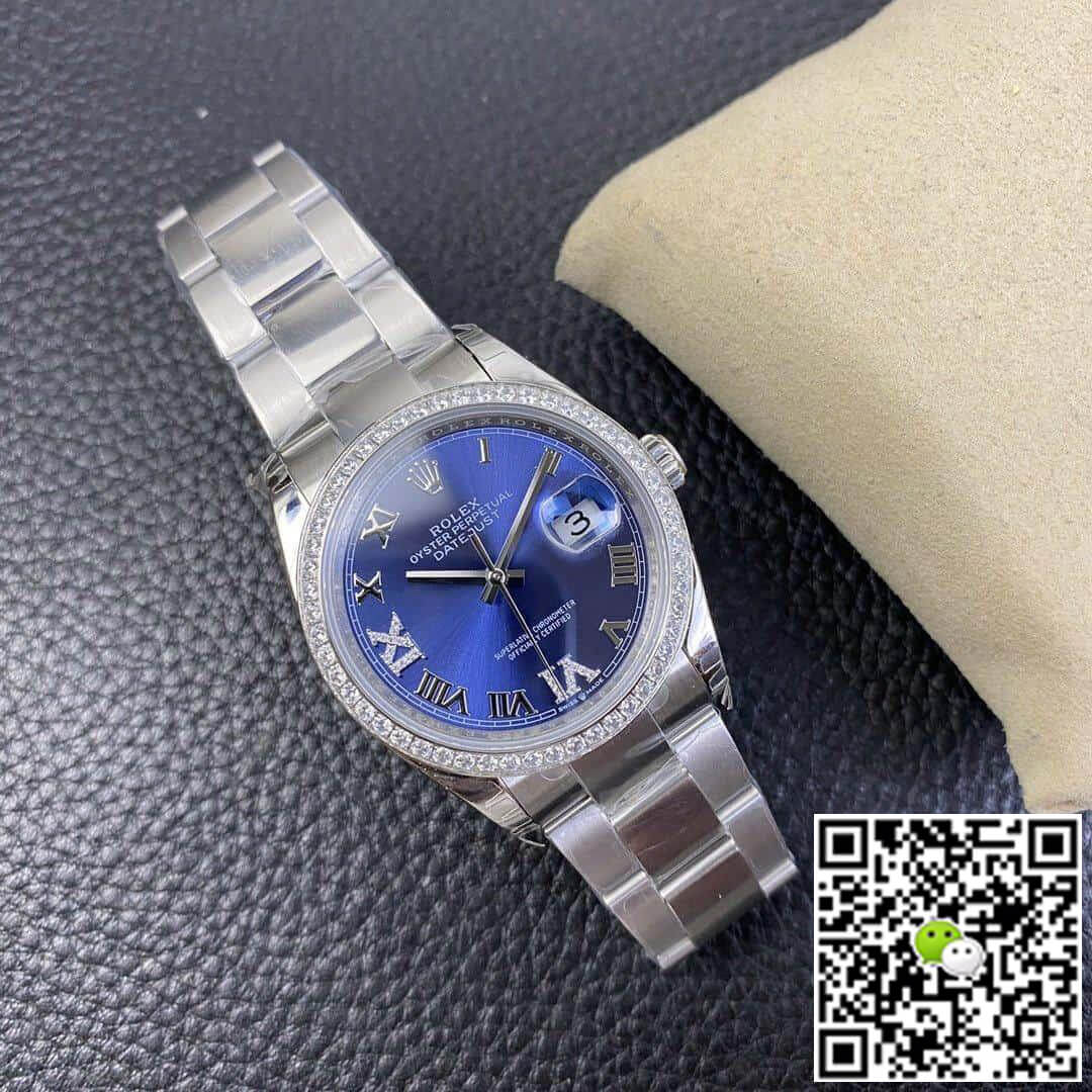 Replica R01ex Datejust M126284RBR 1:1 Best Edition EW Factory Blue Dial