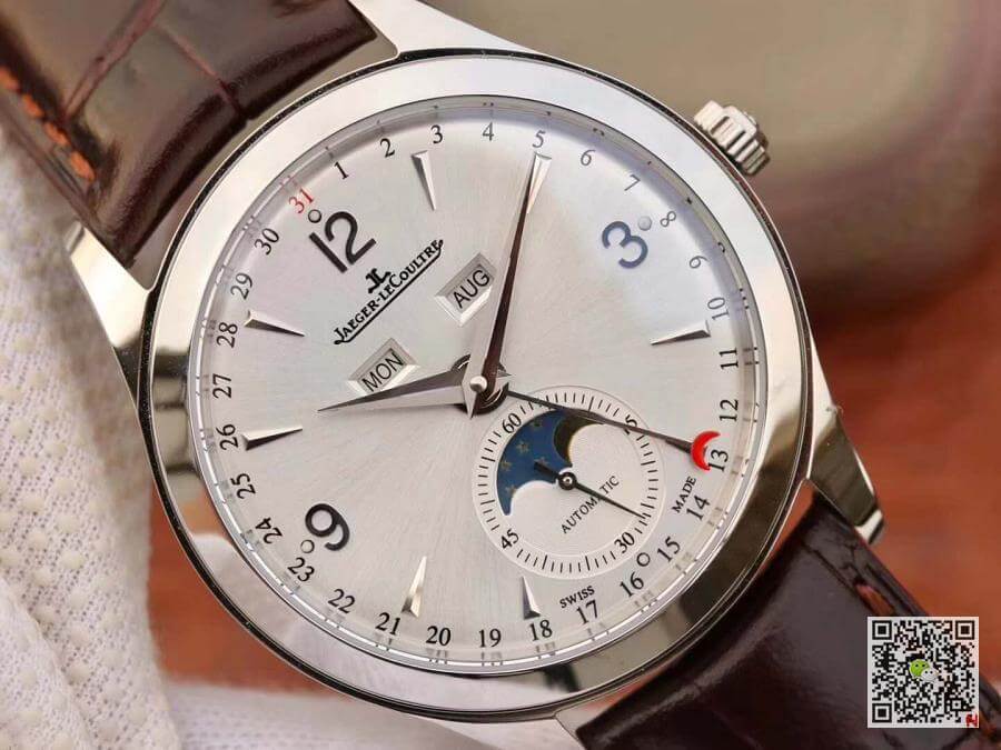 Replica Jaeger-LeCoultre Master Calendar 1558420 OM factory 1:1 Best Edition Swiss ETA866 White dial