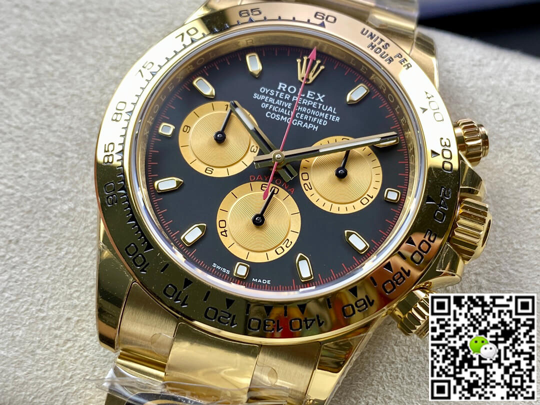 Replica R01ex Daytona M116508-0009 1:1 Best Edition BT Factory Yellow Gold