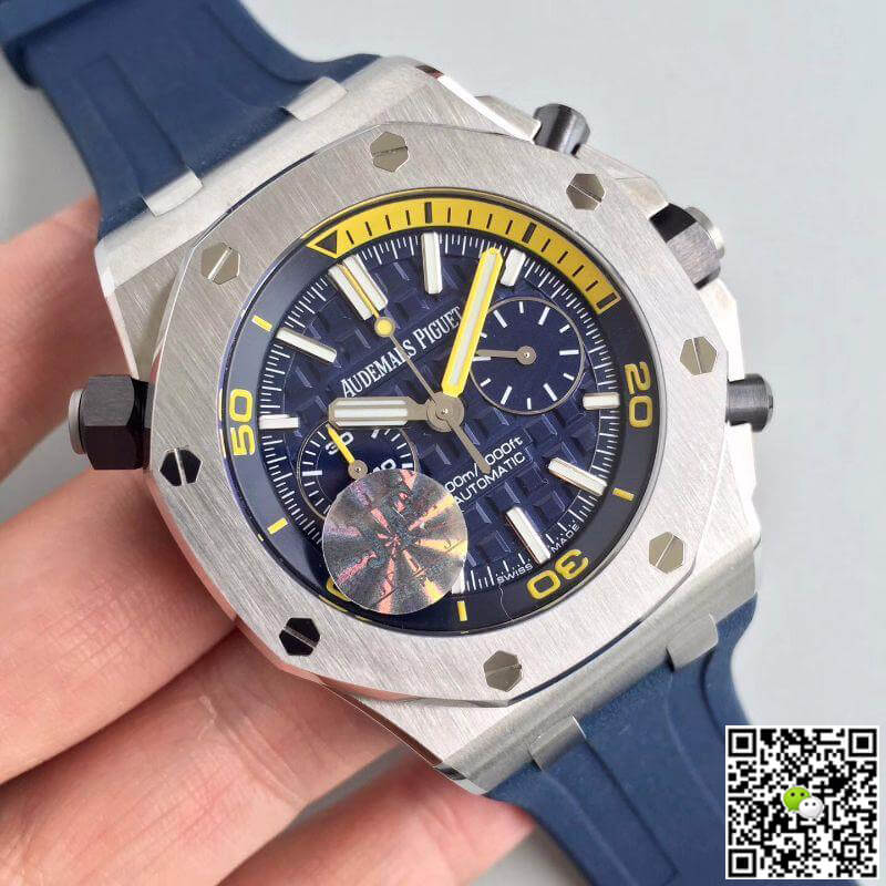 Replica Audemars P1g*et Royal Oak Offshore Diver 26703ST.OO.A027CA.01 JF Factory 1:1 Best Edition Swiss ETA3120 Blue Dial