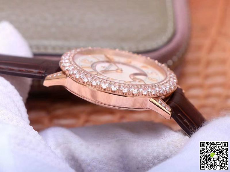 Replica Jaeger LeCoultre Rendez Vous Q3523570 1:1 Best Edition ZF Factory Rose Gold D1am0nd Swiss ETA925B/1