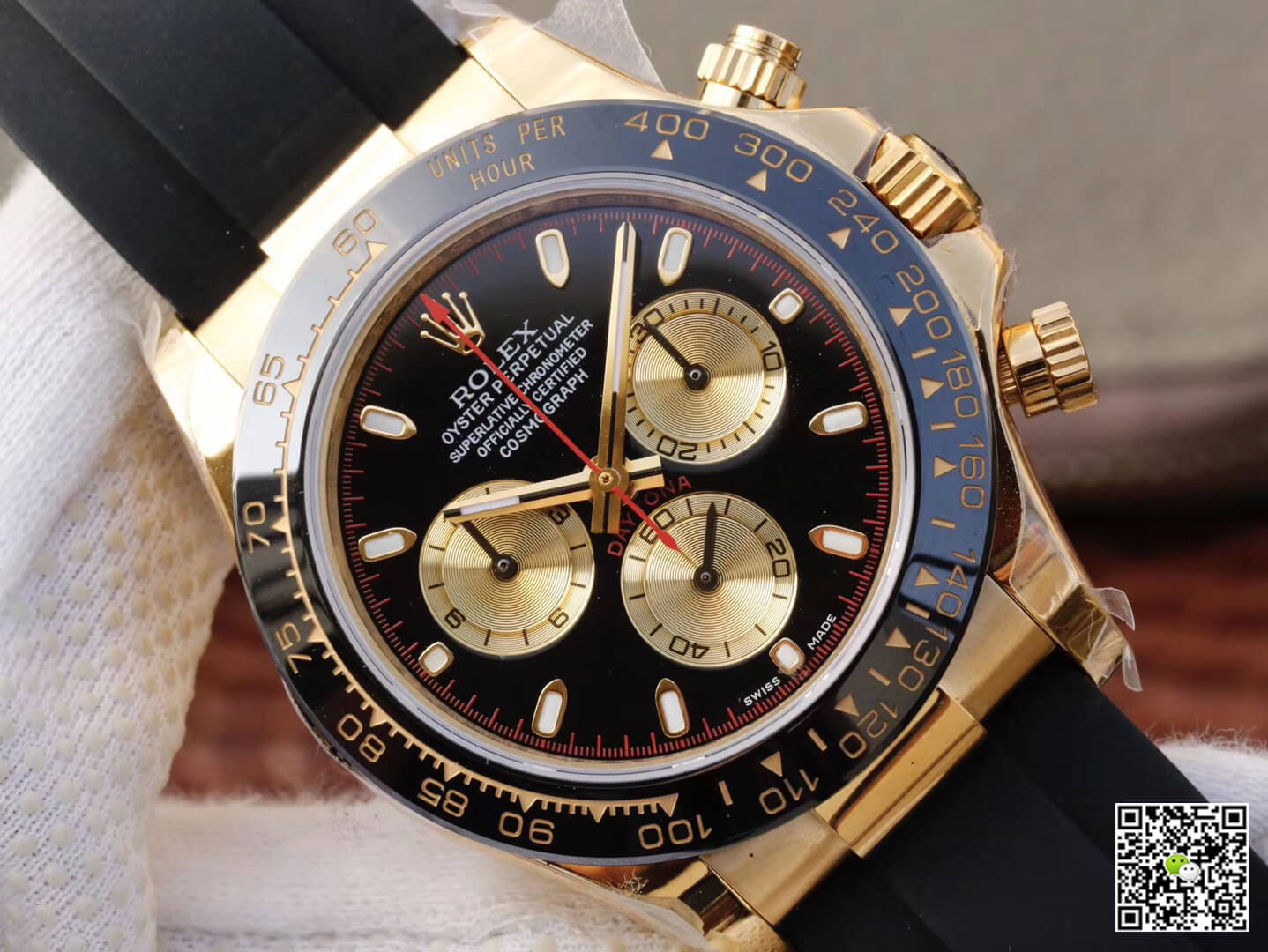 Replica R01ex Daytona Cosmograph M116518ln-0047 1:1 Best Edition JH Factory Yellow Gold Chronograph