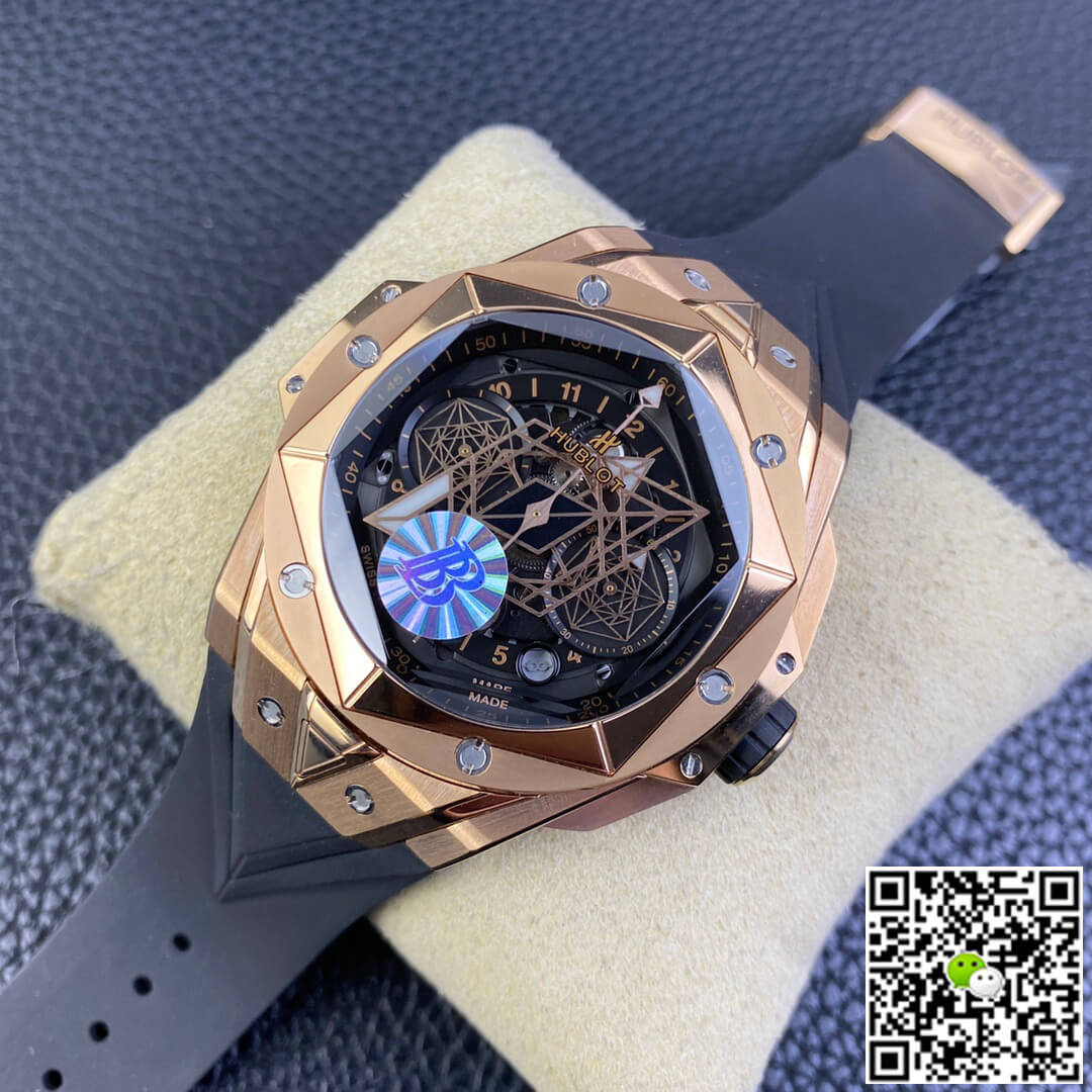Replica Hublot Big Bang Sang Bleu II 418.OX.1108.RX.MXM19 1:1 Best Edition BB Factory Black Dial