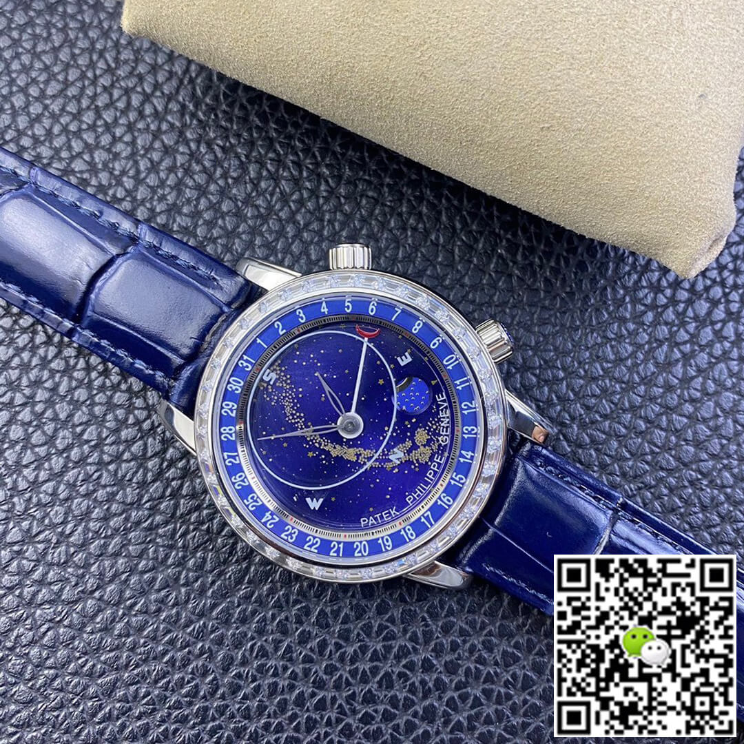 Replica Pat*k Phi1i*pe Grand Complications 6104G-001 1:1 Best Edition AI Factory Sky Moon Blue Dial
