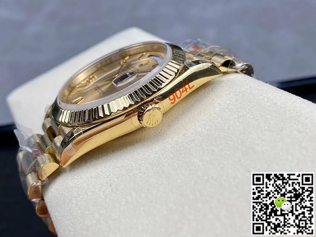 Replica R01ex Day Date M228238-0006 1:1 Best Edition GM Factory Gold Dial