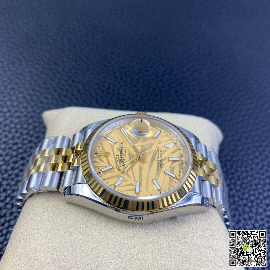 Replica R01ex Datejust M126233-0037 1:1 Best Edition EW Factory Yellow Gold