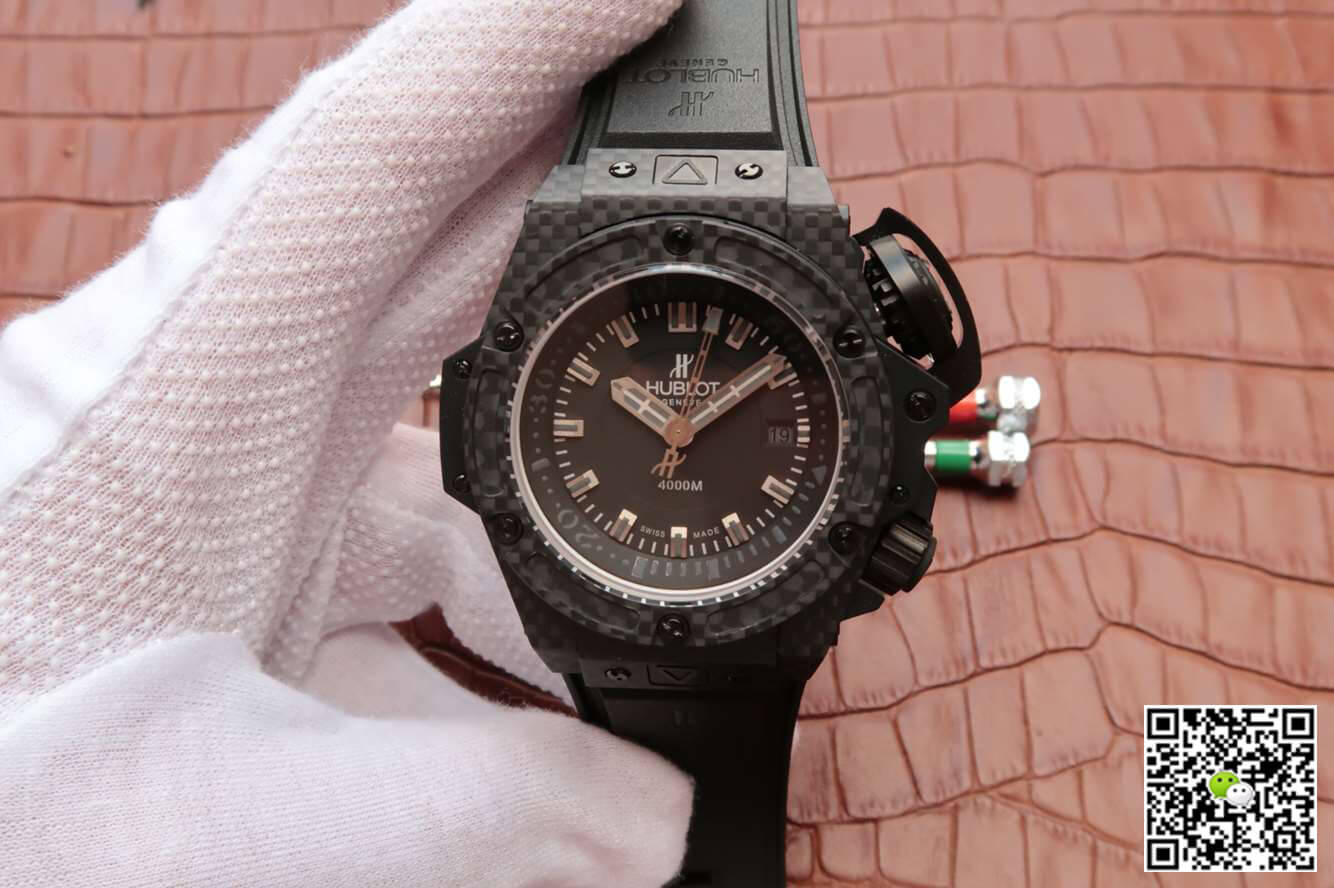 Hublot Replica King Power Oceanographic 4000M 731.QX.1140.RX 1:1 Best Edition V6 Factory Forged Carbon Fiber