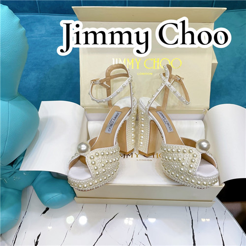 J1m*y Ch00 pearl  block heels