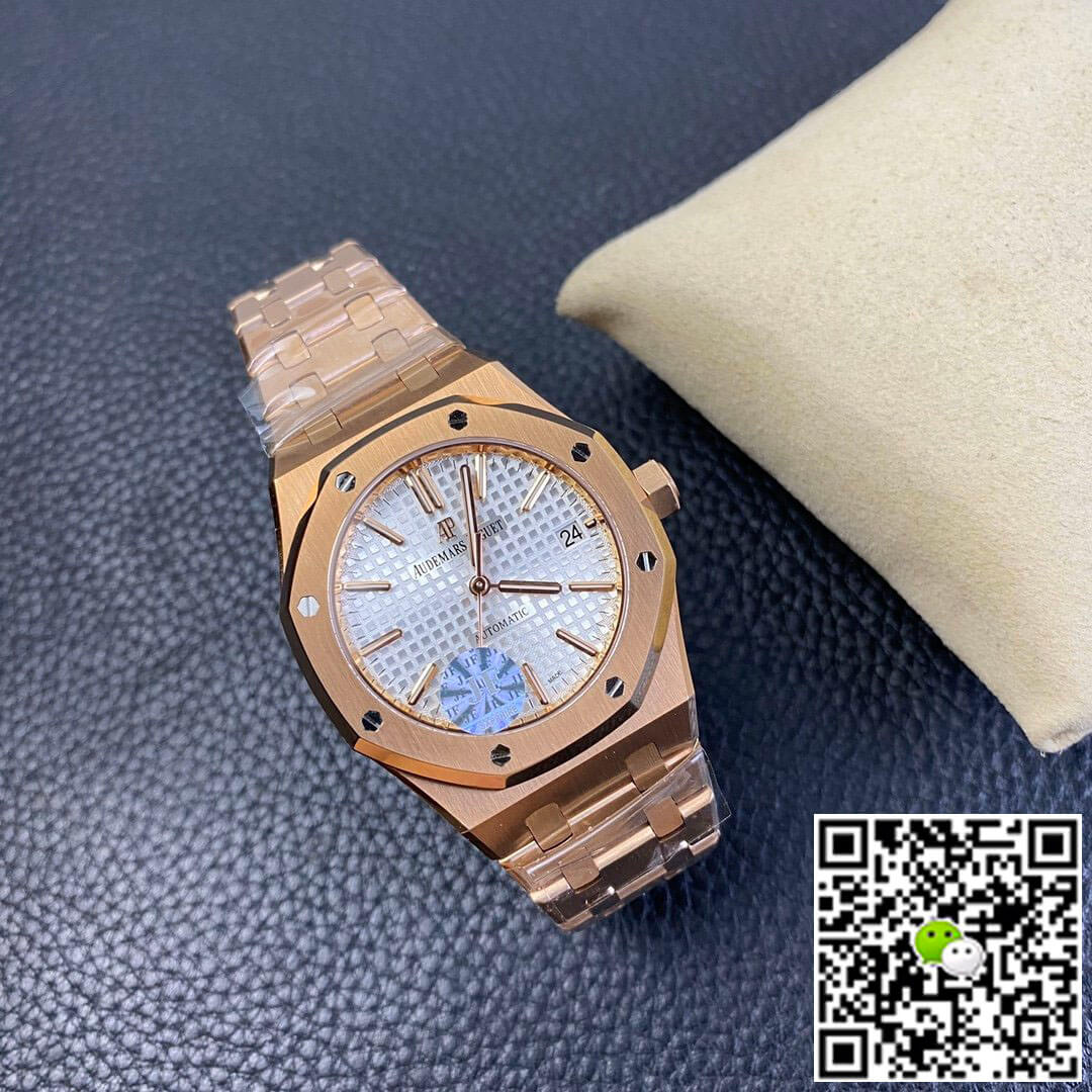 Replica Audemars P1g*et Royal Oak 15450OR.OO.1256OR.01 1:1 Best Edition JF Factory Rose Gold