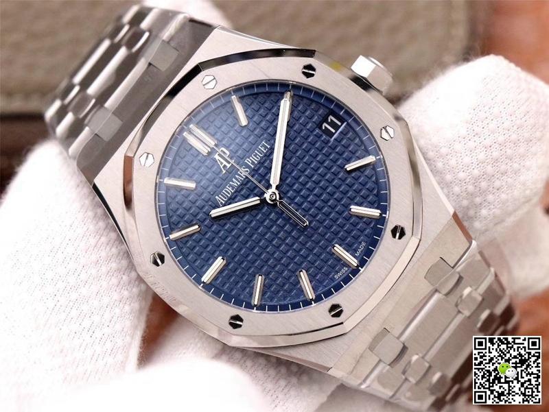 Replica Audemars P1g*et Royal Oak 15500ST.OO.1220ST.01 1:1 Best Edition ZF Factory Blue Dial Swiss ETA4302