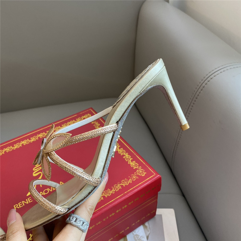 Rene Caovilla latest butterfly tie sandals