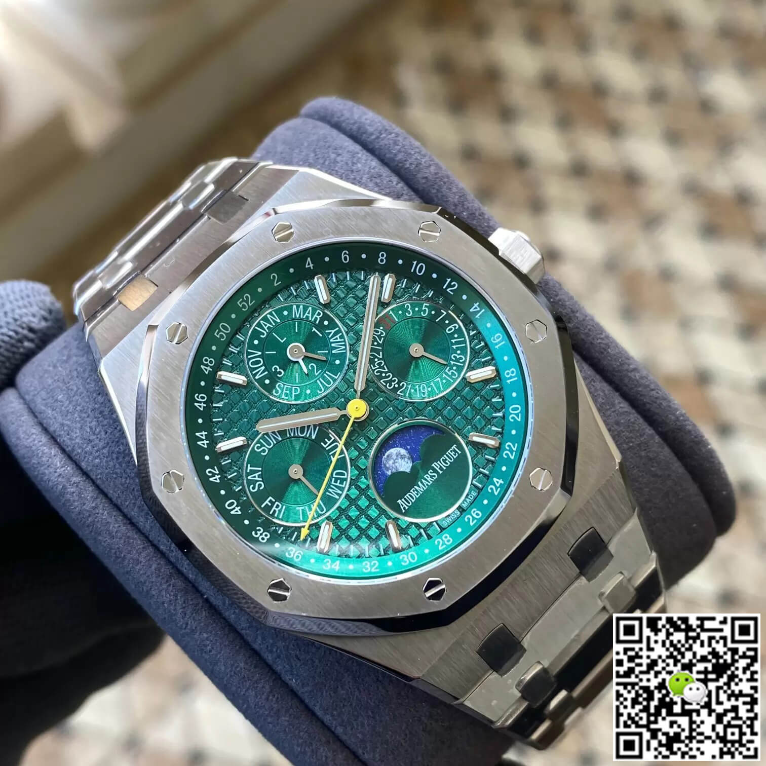 Replica Audemars P1g*et Royal Oak 26606ST.OO.1220ST.01 1:1 Best Edition APS Factory Green Dial
