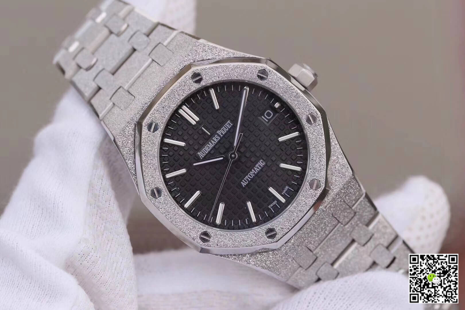 Replica Audemars P1g*et Royal Oak 15454BC.GG.1259BC.01 1:1 Best Edition JH Factory Black Dial