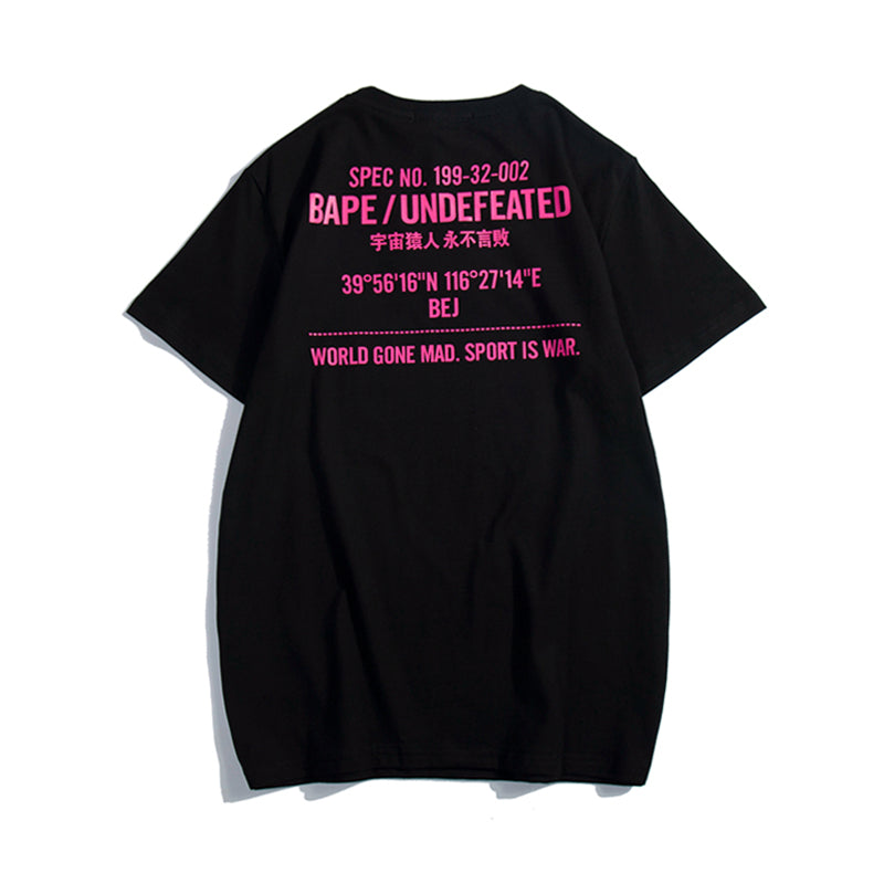 Bape x Undefeated T Shirt Bape Camo College Cotton Tee 1336