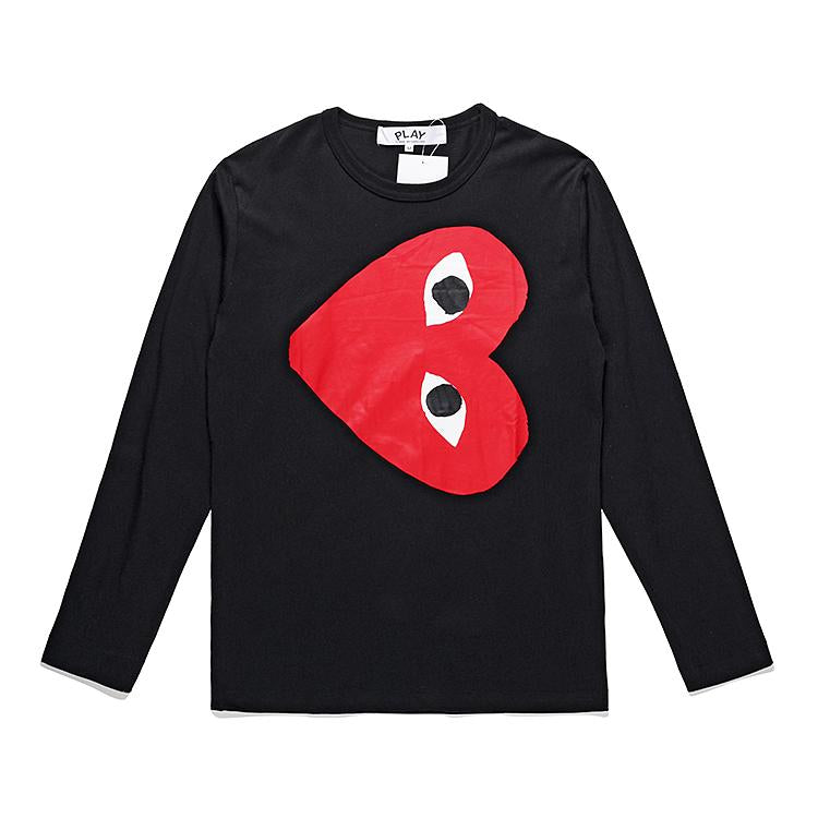 COMME DES GARCONS CDG PLAY Big Heart Long Sleeve T Shirt