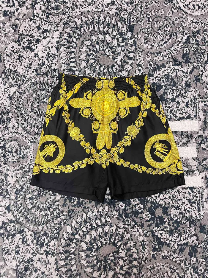 2023ss Versace Pure Silk Shorts