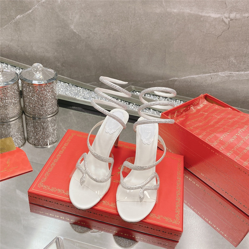 Rene Caovilla Heels Dupe snake crystal high heel sandals