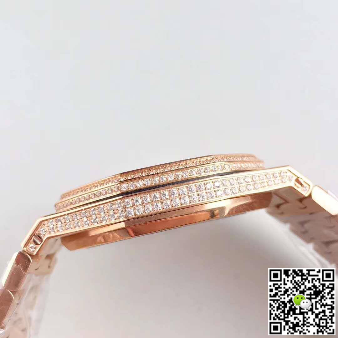 Audemars P1g*et Replica 1:1 Best Edition Swiss ETA3120 Rose Gold D1am0nd Dial