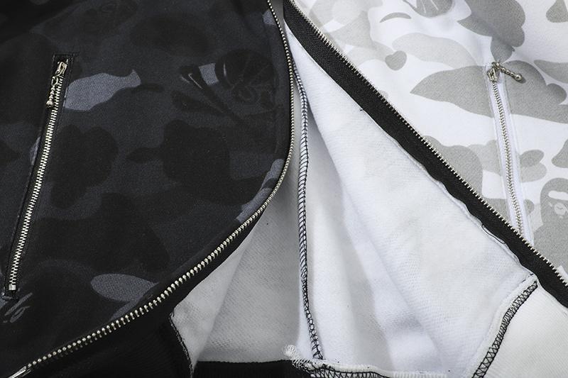BAPE City Camo Half Shark Full Zip Hoodie