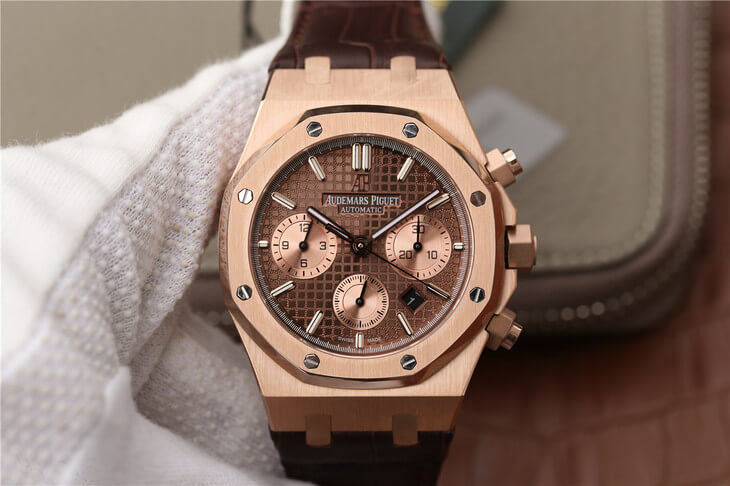 Replica Audemars P1g*et Royal Oak Chronograph 26331OR.OO.D821CR.01 1:1 Best Edition OM Factory Rose Gold