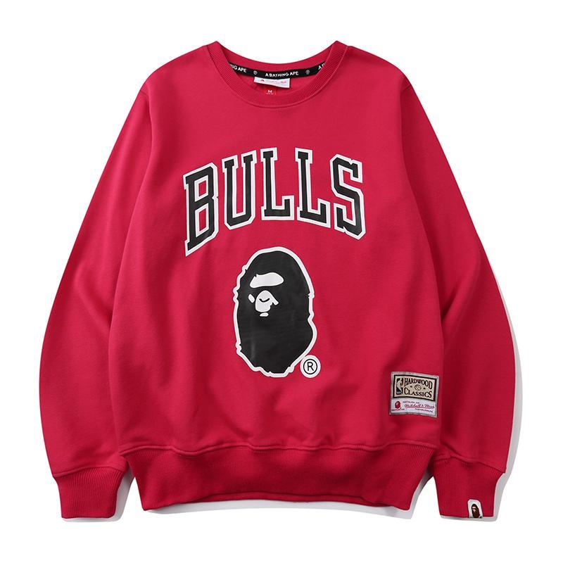 Bape Bulls Crewneck Pullover Hoodie