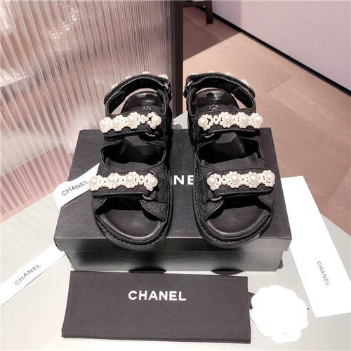 Ch**el flat sandals womens