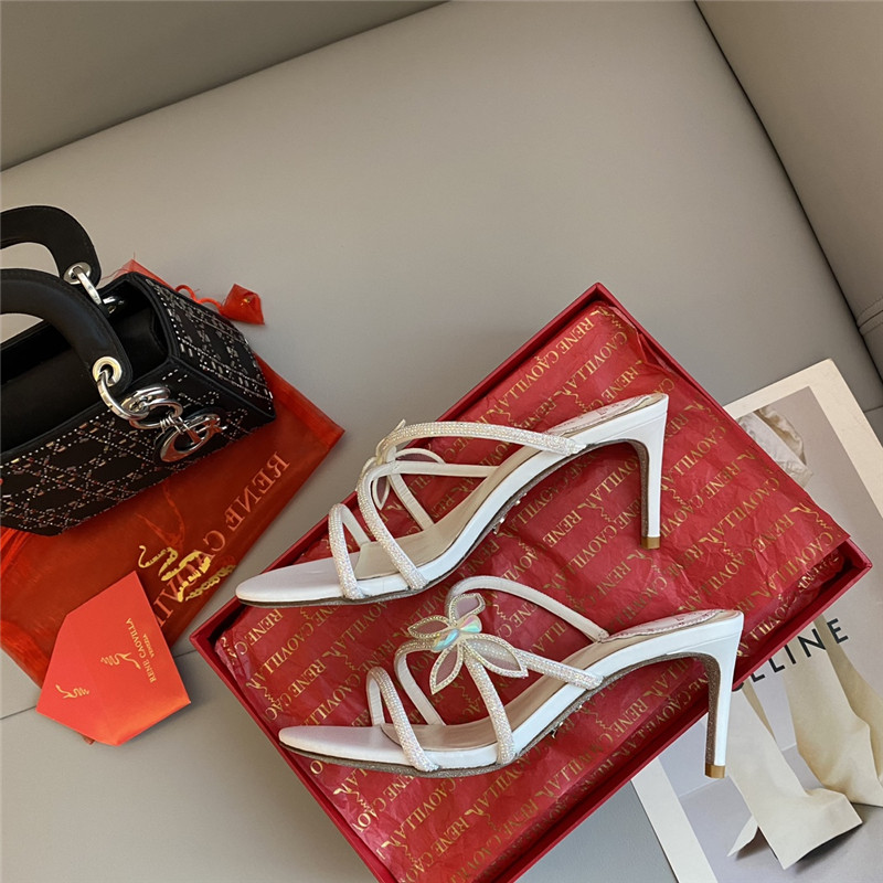 Rene Caovilla latest butterfly tie sandals