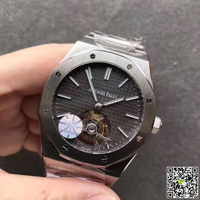 Replica Audemars P1g*et Royal Oak Tourbillon 26510PT.OO.1220PT.01 1:1 Best Edition JF Factory Grey Dial