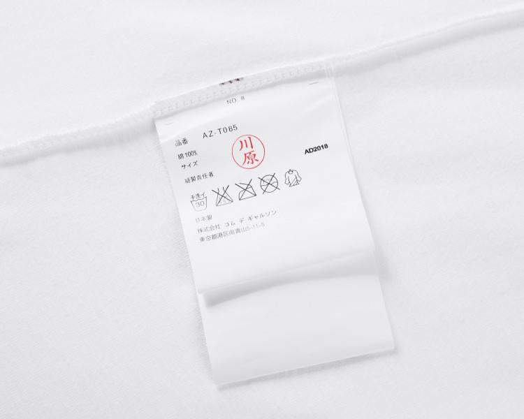 COMME DES GARCONS CDG Play Lone Sleeve T Shirt Black White