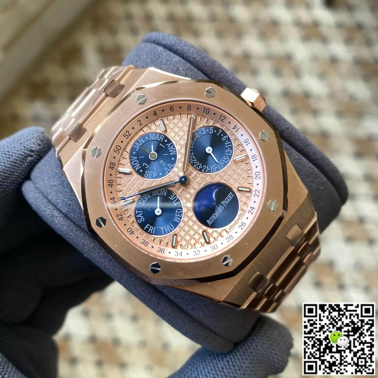 Replica Audemars P1g*et Royal Oak 26584OR.OO.1220OR.01 1:1 Best Edition APS Factory Gold Dial