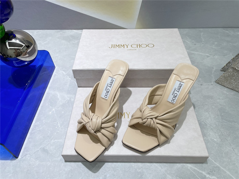 J1m*y Ch00 bow heels dupe square toe bow sandals