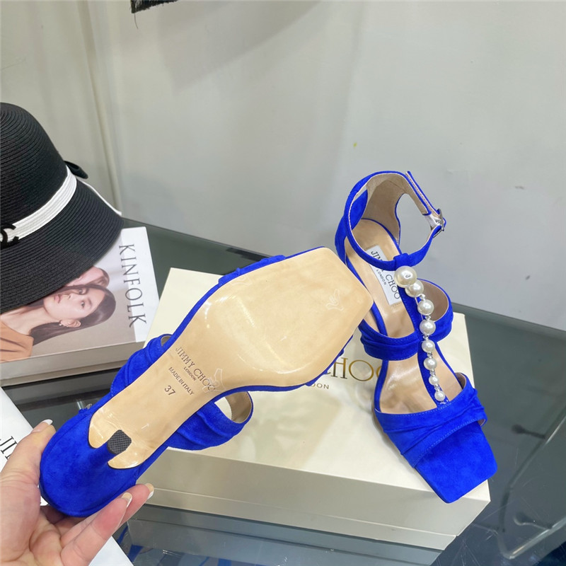 J1m*y Ch00 pearl heel sandals