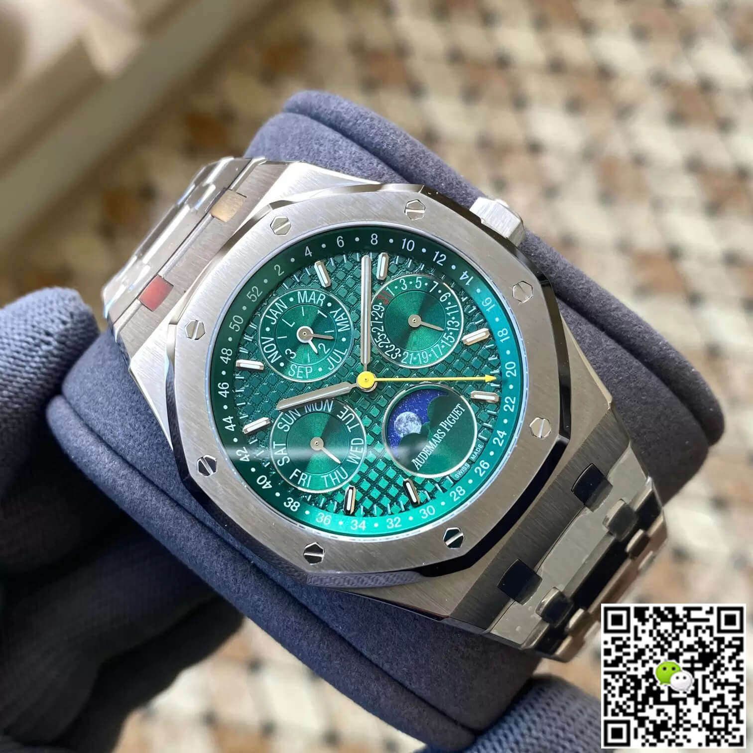 Replica Audemars P1g*et Royal Oak 26606ST.OO.1220ST.01 1:1 Best Edition APS Factory Green Dial