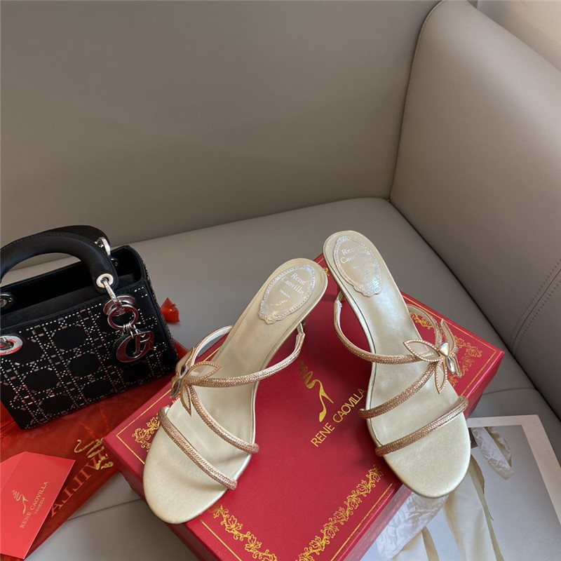 Rene Caovilla latest butterfly tie sandals