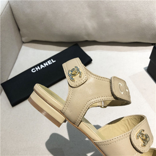 Ch**el flat sandals womens