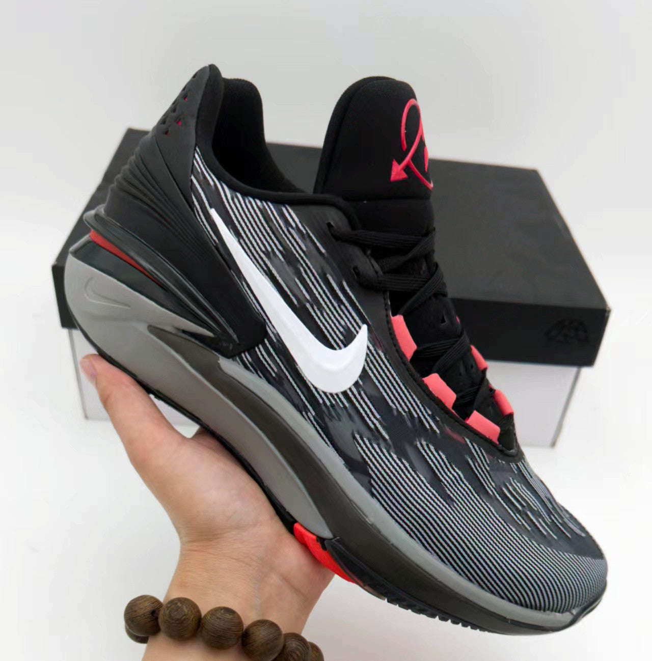NIKE ZOOM GT CUT 2 x BLACK BRIGHT CRIMSON