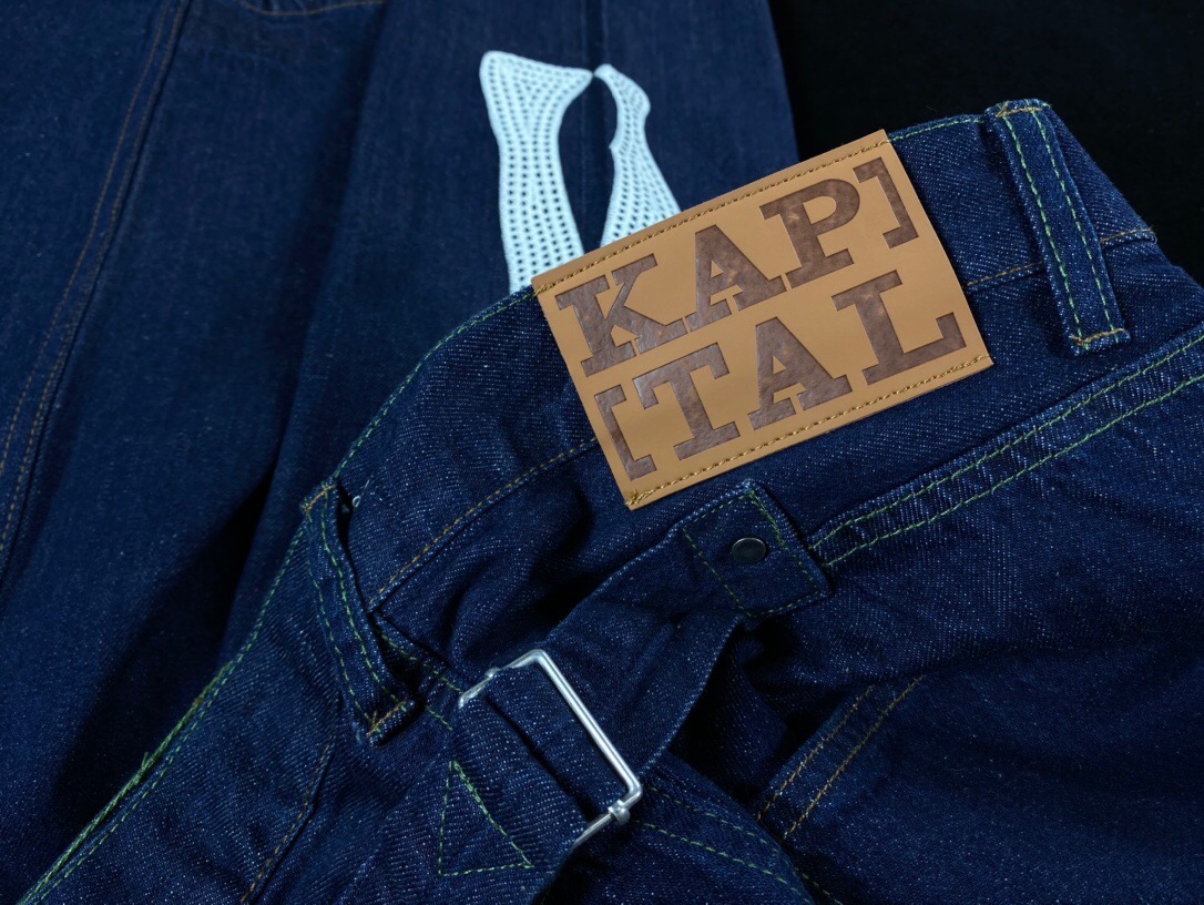 Kapital Bone logo denim jeans Travis Scott