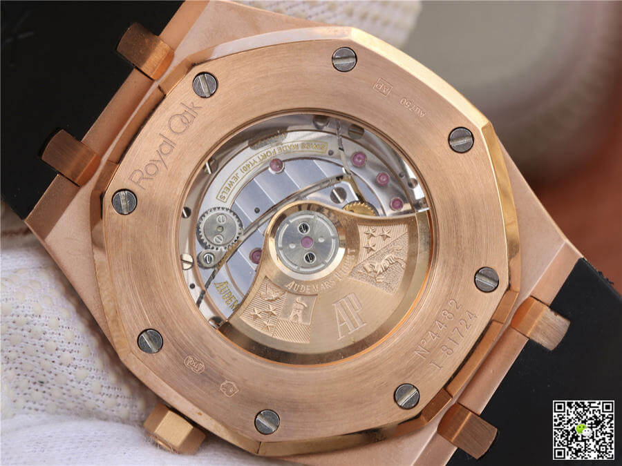 Replica Audemars P1g*et Royal Oak 15400 1:1 Best Edition Rose Gold Blue Dial