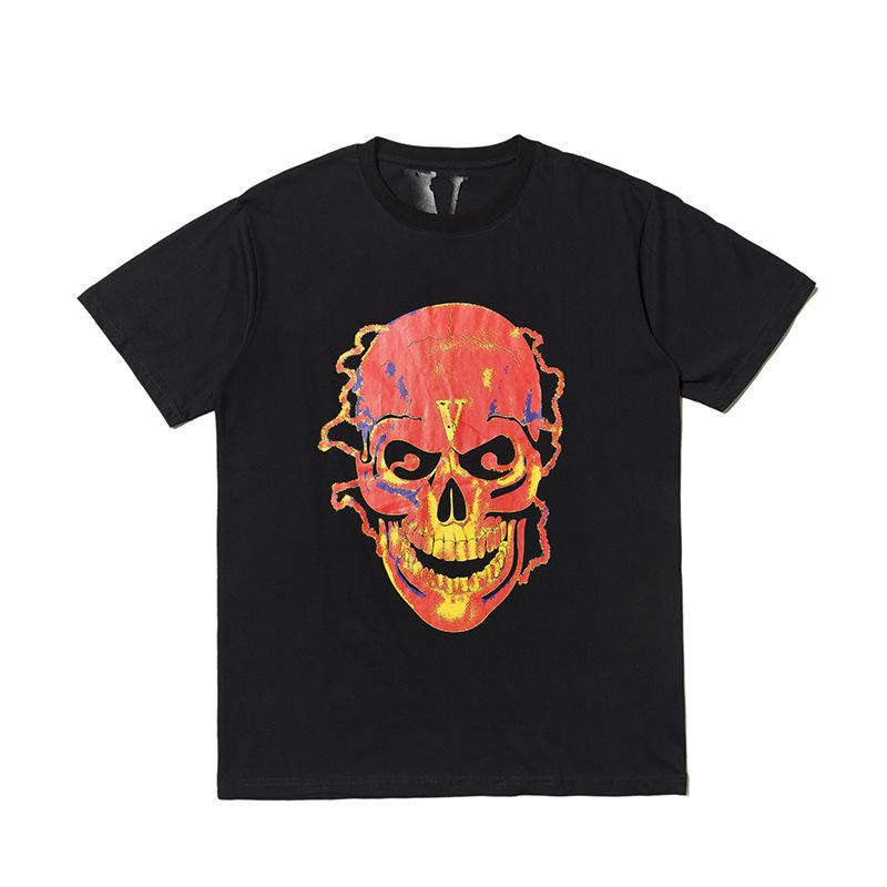 Vlone Flame Skull Tee