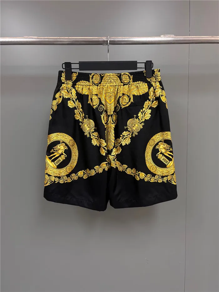 2023ss Versace Pure Silk Shorts