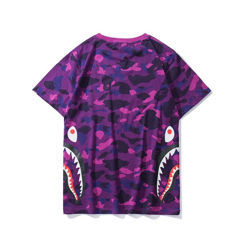 Bape Shark Camo Classic T Shirt 703