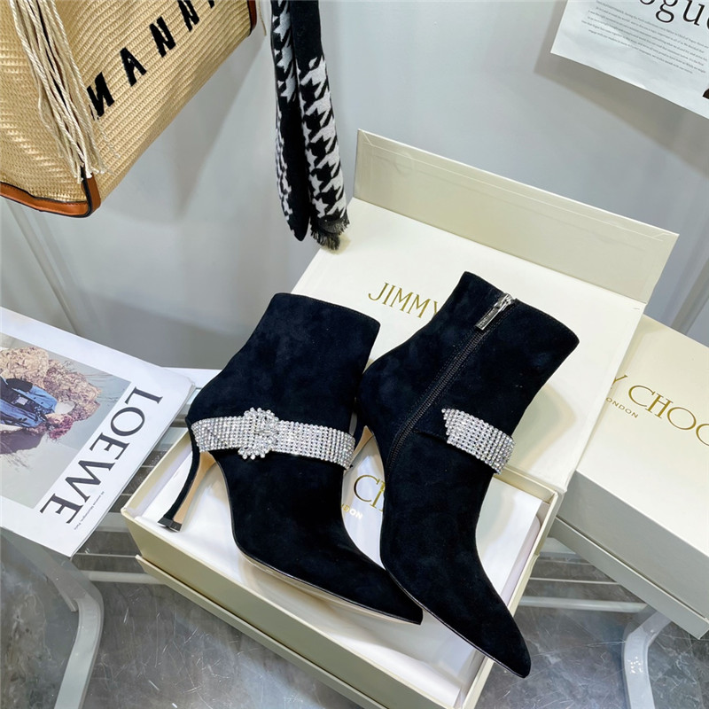 J1m*y Ch00 high heel short boots