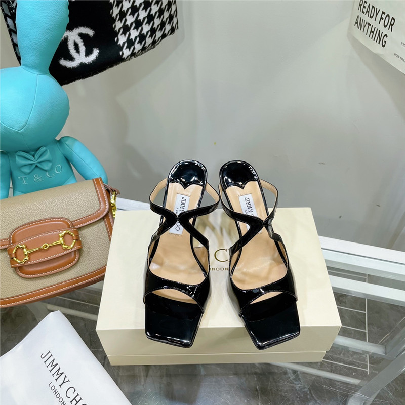 J1m*y Ch00 heeled satin sandals