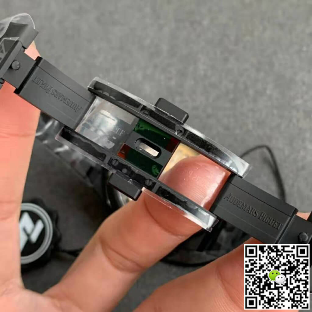 Replica Audemars P1g*et Royal Oak 15500 DLC Version 1:1 Best Edition ZF Factory Black Dial