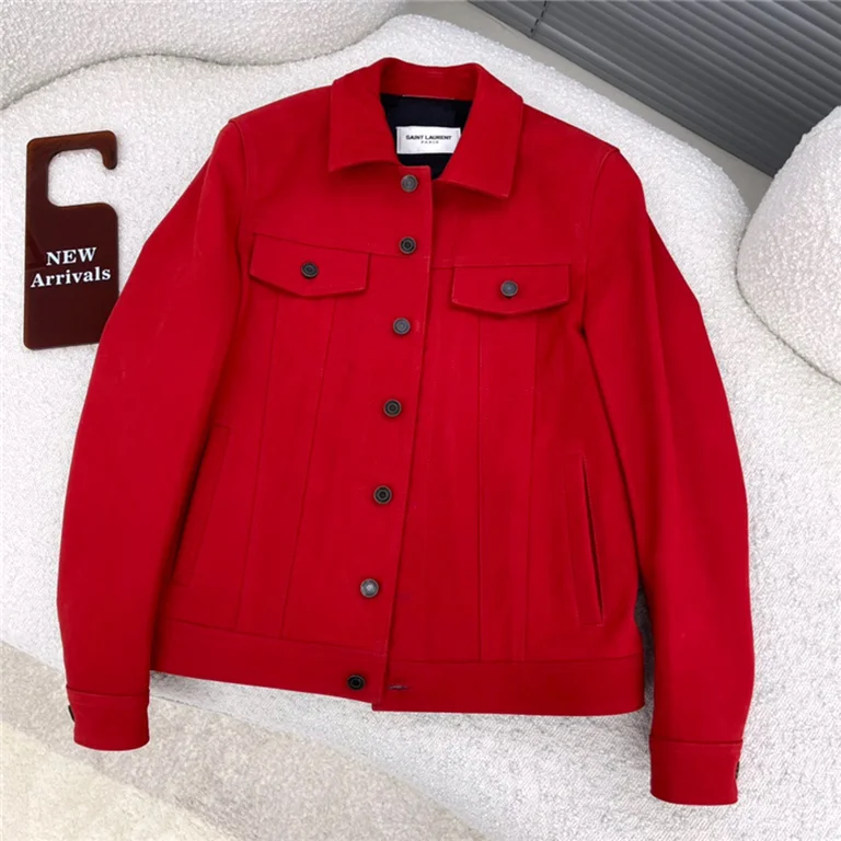 Sa1nt Lau*nt Real Leather Jacket